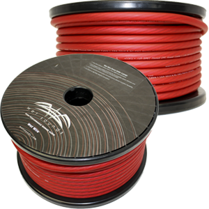 Red Frosted 4 Gauge Amp Wire