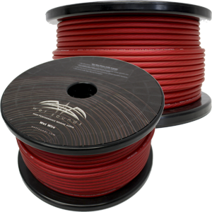 Red Frosted 8 Gauge Amp Wire